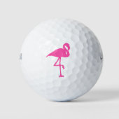 Roze flamingo Summer Beach Print Patroon Golfballen (Voorkant)