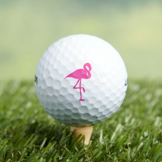 Roze flamingo Summer Beach Print Patroon Golfballen (Insitu Shirt)