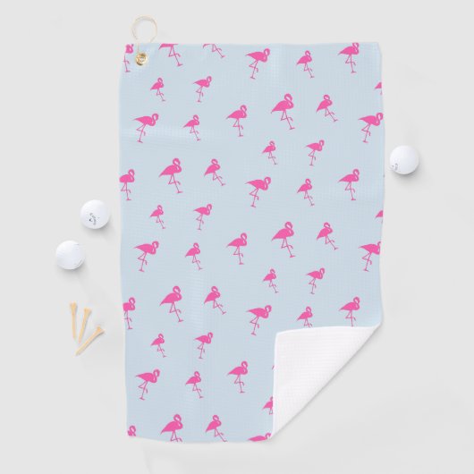 Roze flamingo Summer Beach Print Patroon Golfhanddoek (Insitu)