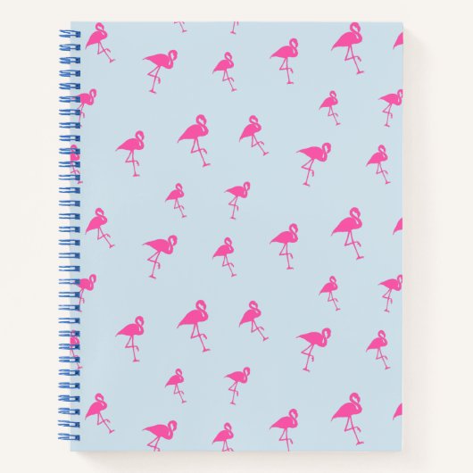 Roze flamingo Summer Beach Print Patroon Notitieboek (Voorkant)
