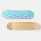 Roze flamingo Summer Beach Print Patroon Persoonlijk Skateboard (Horizontaal)