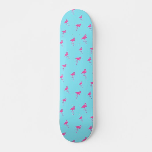 Roze flamingo Summer Beach Print Patroon Persoonlijk Skateboard (Voorkant)