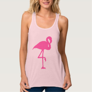 Roze flamingo Summer Beach Print Patroon Tanktop