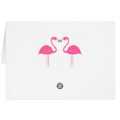 Roze flamingo Summer Beach Weddenschap (Achterkant Horizontaal)