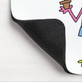 Roze Flamingo Summer T-shirts en cadeautjes Muismat (Hoek)