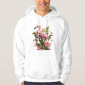 Roze Flamingo Sweater met Capuchon (Voorkant)