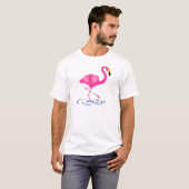 Roze Flamingo T-shirt (Voorkant volledig)