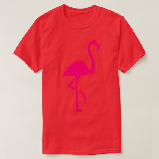 Roze flamingo t-shirt (Design voorkant)
