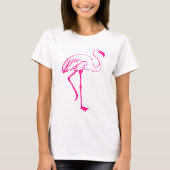  roze flamingo T-Shirt (Voorkant)