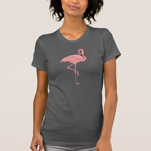 Roze Flamingo T-shirt (Voorkant)
