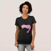 roze flamingo t-shirt (Voorkant volledig)