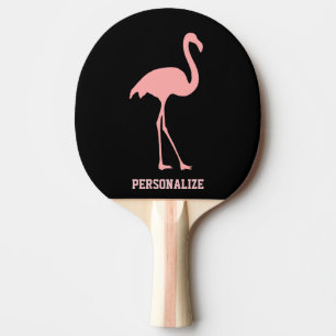 Roze flamingo tafel tennis ping pongpeddel tafeltennisbatje