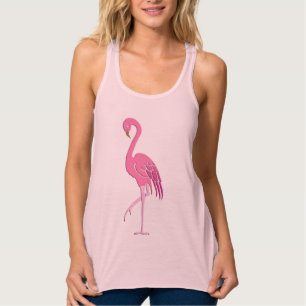  roze flamingo tanktop