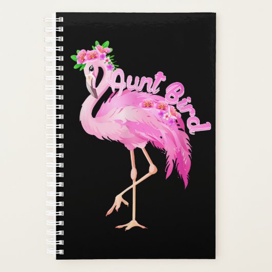 roze flamingo tante Birmas cadeau bij kerstmis Planner (Voorkant)