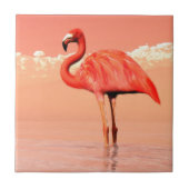 Roze flamingo tegeltje (Voorkant)