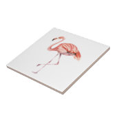 Roze Flamingo Tegeltje (Zijkant)