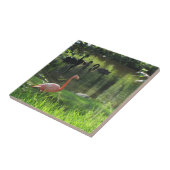 Roze Flamingo Tegeltje (Zijkant)