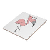 Roze Flamingo Tegeltje (Zijkant)