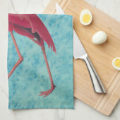  roze flamingo theedoek (Quarter Fold)