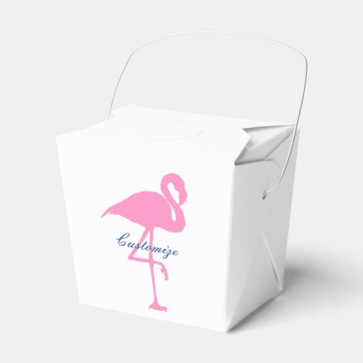 Roze flamingo Thunder_Cove Bedankdoosjes (Voorkant Zijde)