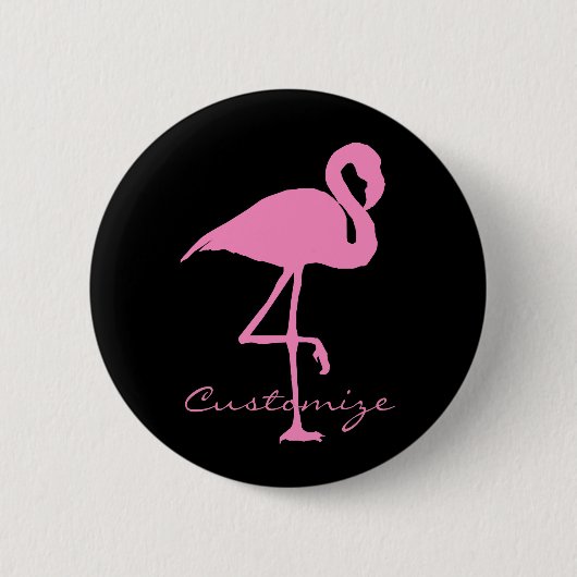 Roze flamingo Thunder_Cove Classic Ronde Button 5,7 Cm (Voorkant)