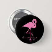 Roze flamingo Thunder_Cove Classic Ronde Button 5,7 Cm (Voorkant /achterkant)