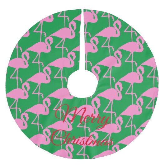 Roze flamingo Thunder_Cove Kerstboom Rok (Voorkant)