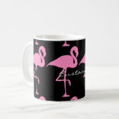 Roze flamingo Thunder_Cove Koffiemok (Voorkant links)