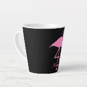 Roze flamingo Thunder_Cove Latte Mok (Linkerhoek)