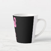 Roze flamingo Thunder_Cove Latte Mok (Rechts)