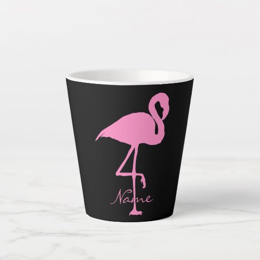 Roze flamingo Thunder_Cove Latte Mok (Voorkant)