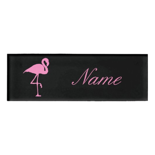 Roze flamingo Thunder_Cove Naambadge (Voorkant)