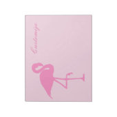 Roze flamingo Thunder_Cove Notitieblok (Linkerzijde)