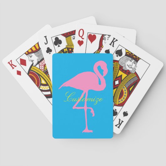 Roze flamingo Thunder_Cove Pokerkaarten (Achterkant)