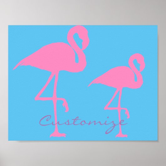 Roze flamingo Thunder_Cove Poster (Voorkant)