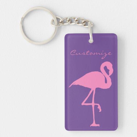 Roze flamingo Thunder_Cove Sleutelhanger (Voorkant)