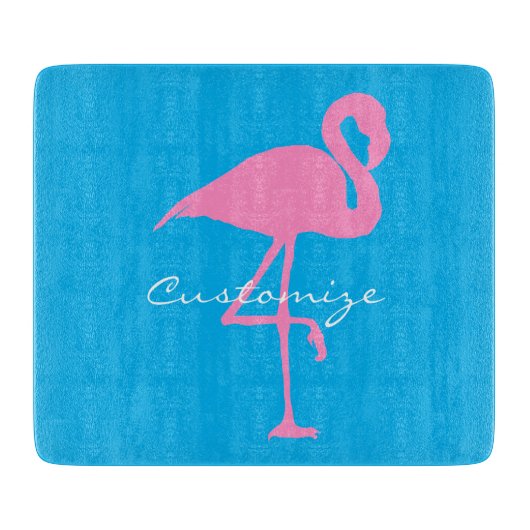 Roze flamingo Thunder_Cove Snijplank (Voorkant)