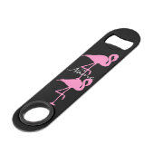 Roze flamingo Thunder_Cove Speed Flessenopener (Voorkant Gekanteld)