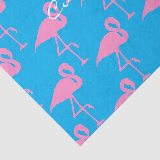 Roze flamingo Thunder_Cove Tissuepapier (Detail)