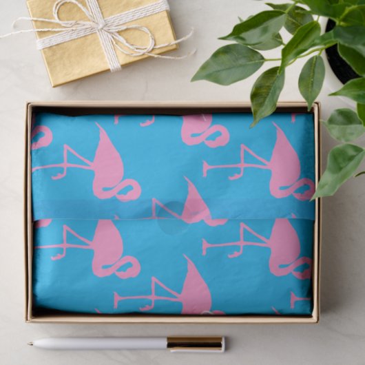 Roze flamingo Thunder_Cove Tissuepapier (Geschenk)