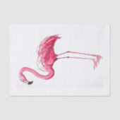 Roze Flamingo Tissuepapier (Voorkant)