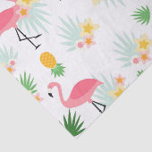 Roze Flamingo Tissuepapier (Detail)