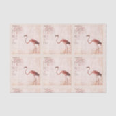 roze flamingo tissuepapier (Voorkant)
