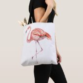 Roze Flamingo Tote Bag (Dichtbij)