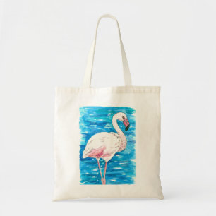 Roze flamingo tote bag