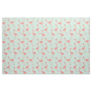 Roze Flamingo Trendy en Tropisch Patroon Stof
