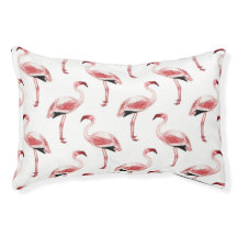 Roze Flamingo Tropical Dog Bed