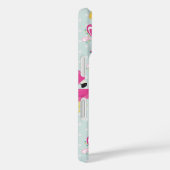 Roze Flamingo & Tropical Fruits Pattern Case-Mate iPhone Case (Achterkant / Rechts)