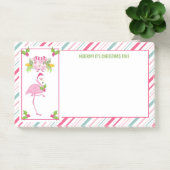 Roze Flamingo Tropical Kerstmis Post-it® Notes (Kantoor)