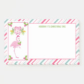 Roze Flamingo Tropical Kerstmis Post-it® Notes (Voorkant)
